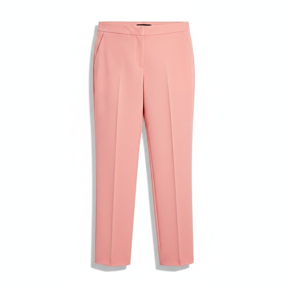 Bar III Womens Dress Pants Size 22W Coral Rose Textured Crepe Trousers Career
